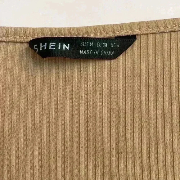 Brown‎ SHEIN crop long sleeve size medium - Picture 2 of 8